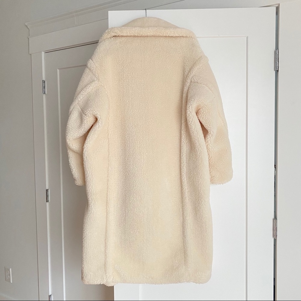Oversized Teddy Coat in Creme size M